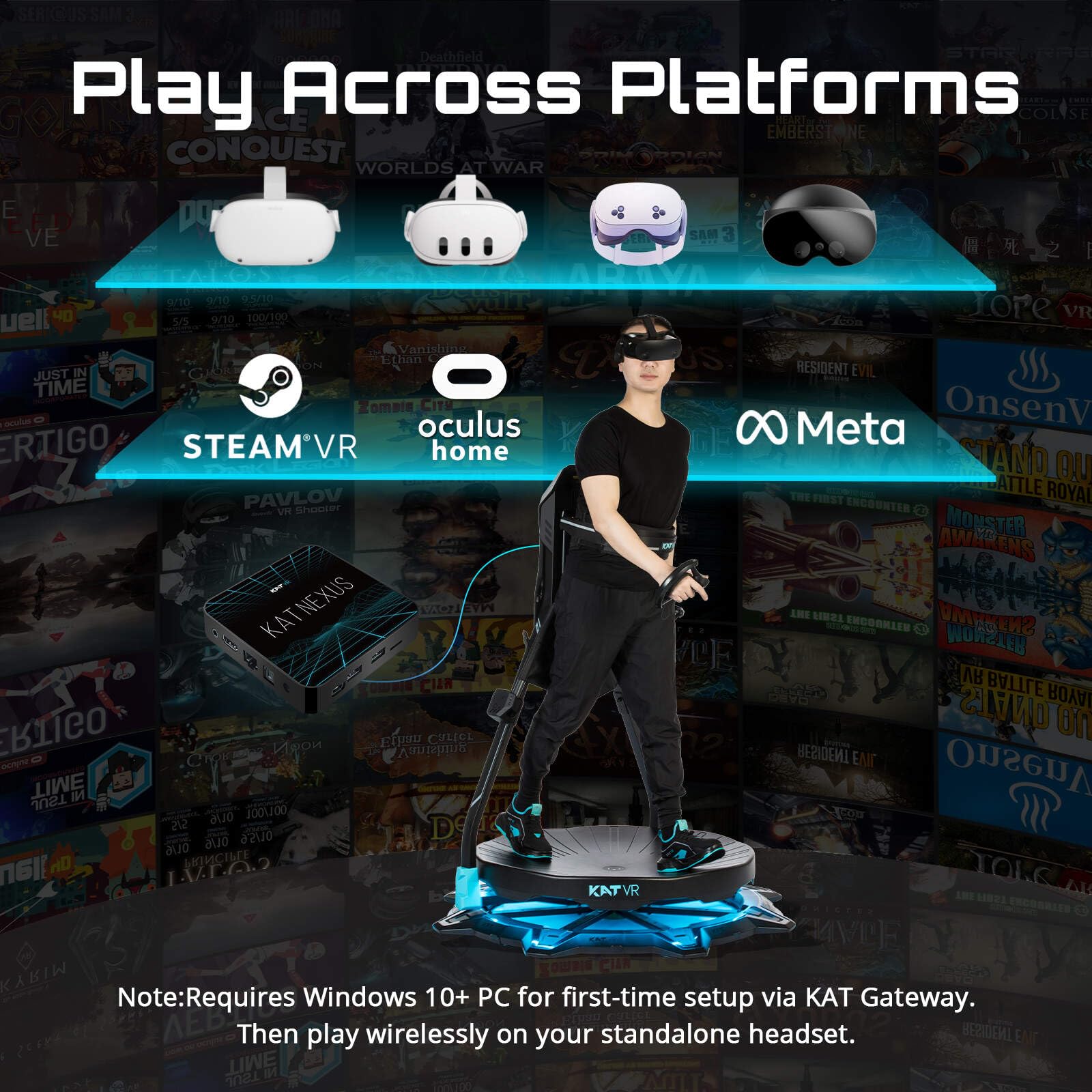 Amazon.co.jp: KAT Walk C2 PLUS強化VRトレッドミル|振動